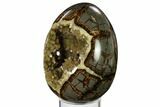 Calcite Crystal Filled Septarian Geode Egg - Utah #160272-3